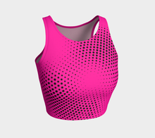 Load image into Gallery viewer, South Central Girl Fuschia Half Tone Athletic Crop Top