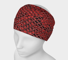 Load image into Gallery viewer, South Central Girl Red Snakeskin Headband