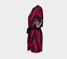 Load image into Gallery viewer, South Central Girl Hot Pink Zebra Robe