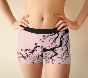 South Central Girl Cherry Blossom Boy Shorts