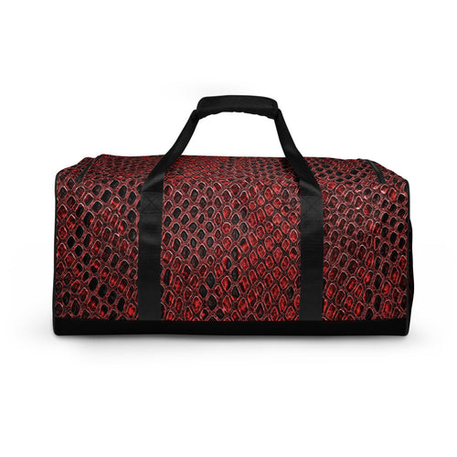 South Central Girl Red Snake Skin Duffle bag