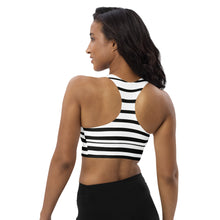 Load image into Gallery viewer, South Central Girl Black and White Breton sports bra