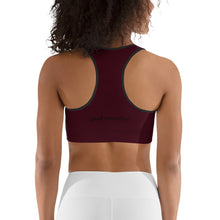 Load image into Gallery viewer, South Central Girl Burgundy Sports bra