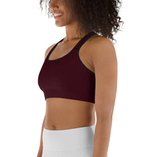 Load image into Gallery viewer, South Central Girl Burgundy Sports bra