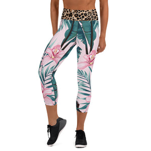 South Central Girl Cheetah Jungle Capri Leggings