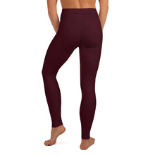 Load image into Gallery viewer, South Central Girl  Burgundy Wine Yoga Leggings