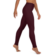 Load image into Gallery viewer, South Central Girl  Burgundy Wine Yoga Leggings