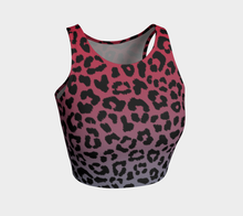 Load image into Gallery viewer, South Central Girl Ombre Leopard Athletic Crop Top