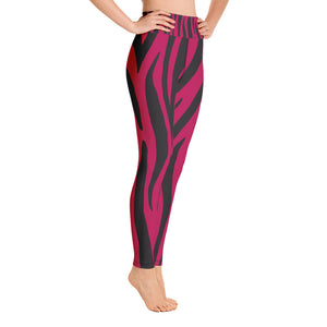 South Central Girl Hot Pink Zebra Yoga Leggings
