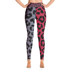 South Central Girl Pink Ombre Leopard Yoga Leggings