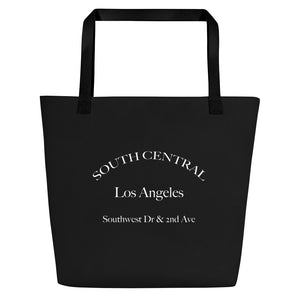 South Central Girl Address Logo Beach Bag