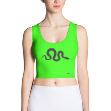 Load image into Gallery viewer, South Central Girl - Neon Snakeskin Crop Top (Matching Yoga Shorts)
