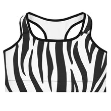 Load image into Gallery viewer, South Central Girl Zebra Sports Bra