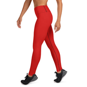 South Central Girl Valentina Red Yoga Leggings