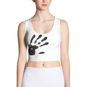 South Central Girl "Handprint" Matching Cut & Sew Crop Top