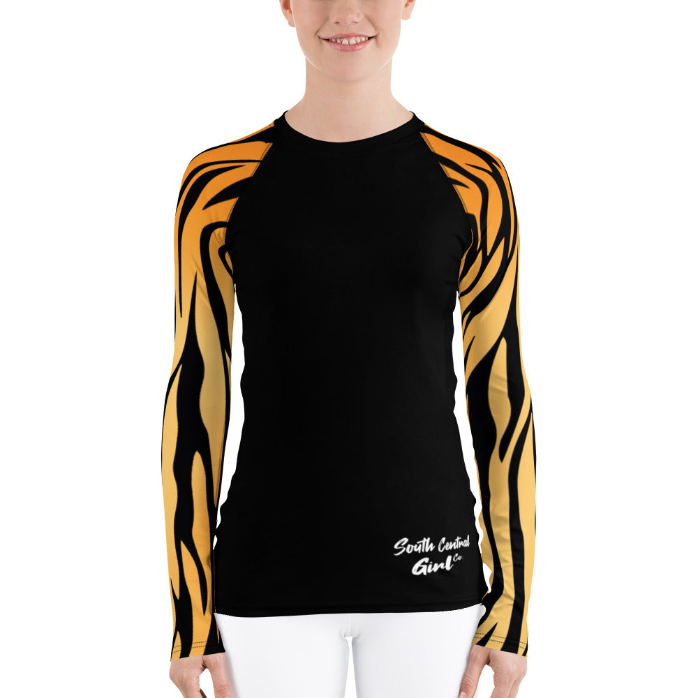 South Central Girl - Tiger Bella Women's Rash Guard