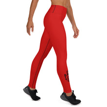 Load image into Gallery viewer, South Central Girl Valentina Red Yoga Leggings