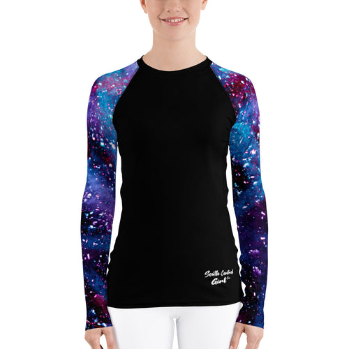 South Central Girl Galaxy Women's Rash Guard