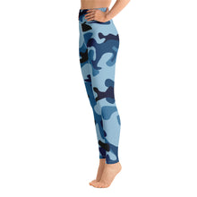 Load image into Gallery viewer, South Central Girl Blue Army Fatigue Yoga Leggings