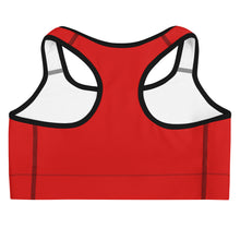 Load image into Gallery viewer, South Central Girl Valentina Red Sports bra