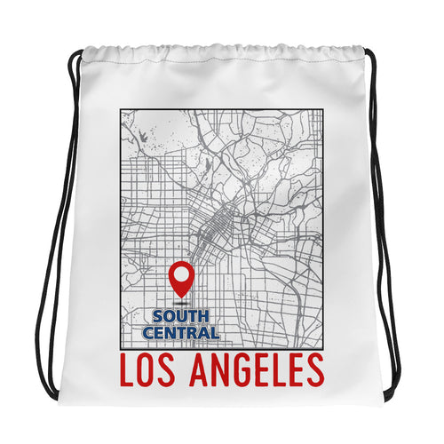 South Central Map Sports Drawstring Bag