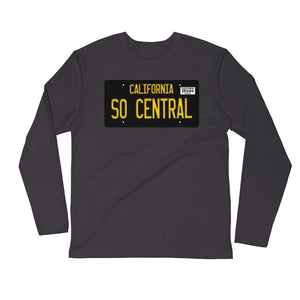 South Central California Vintage License Plate Unisex Long Sleeve Crew Shirt