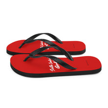 Load image into Gallery viewer, South Central Girl Valentina Red Flip-Flops