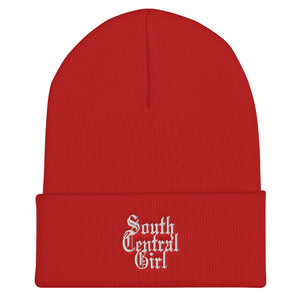 South Central Girl Old English Cuffed Beanie