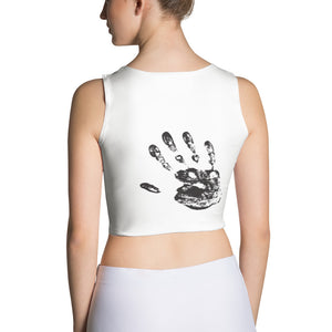 South Central Girl "Handprint" Matching Cut & Sew Crop Top