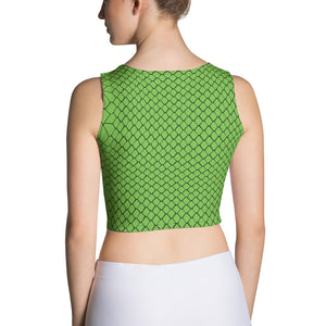 South Central Girl - Neon Snakeskin Crop Top (Matching Yoga Shorts)